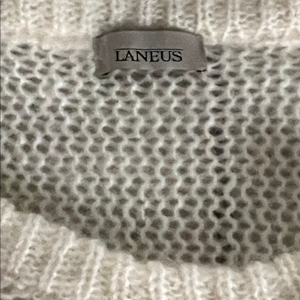 Laneus Women's Soft Cream Turtleneck Sweater